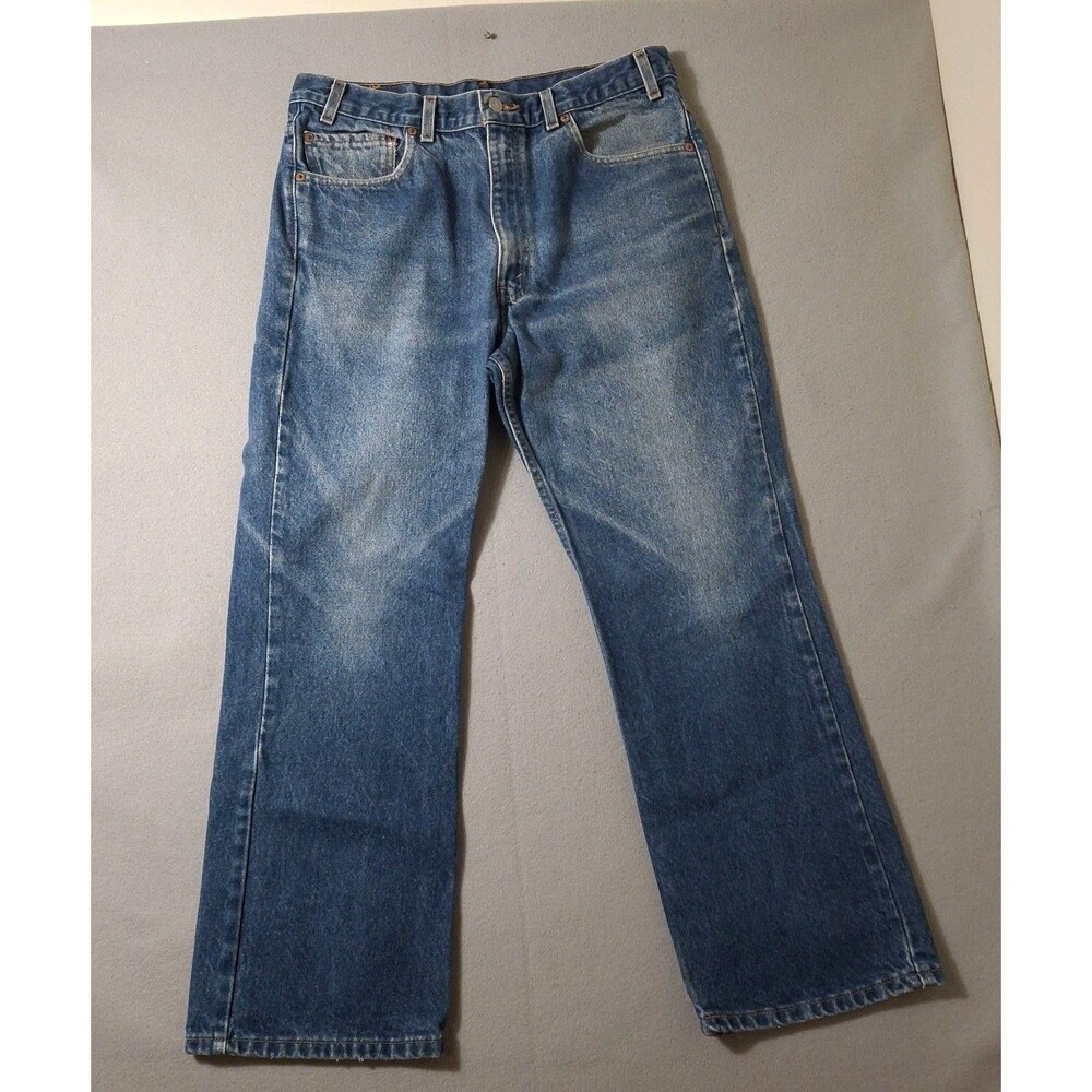 Levis 517 Jeans Mens 36X29 Blue Bootcut Distressed Vintage 2001 Denim Cowboy